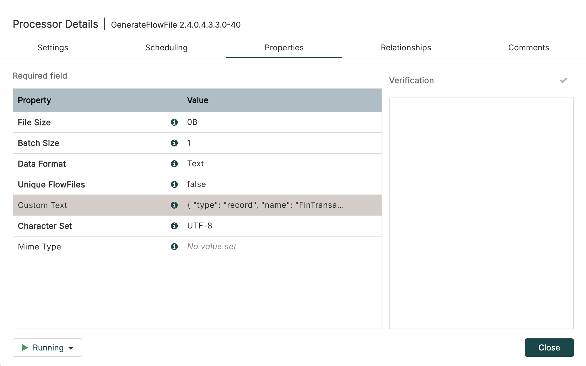 NiFi Flow GenerateFlowFile