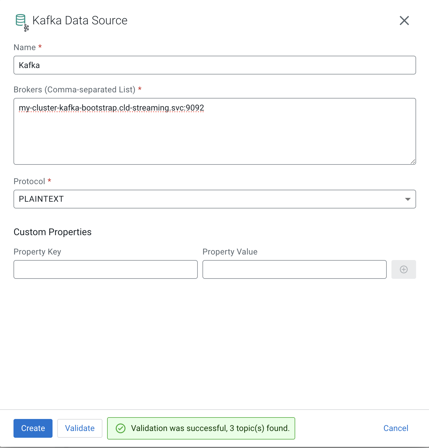 SSB New Kafka Data Source