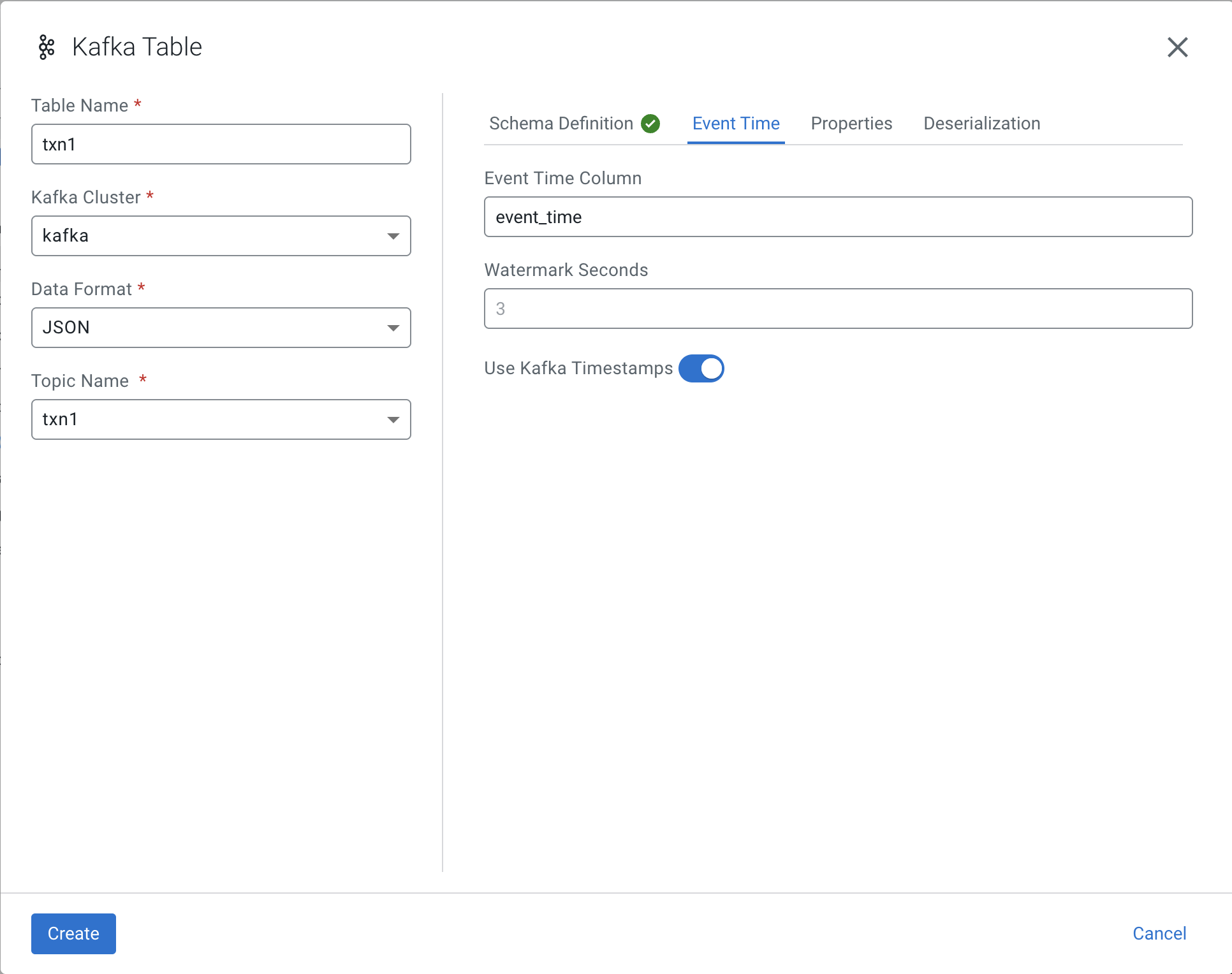 SSB New Kafka Data Source